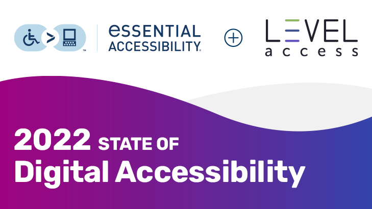Level Access + eSSENTIAL Accessibility in collaboration with G3ict and IAAP: 2022 State of Digital Accessibility Report width=