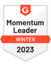 G2 Badge for Momentum Leader Winter 2023