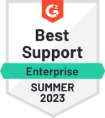 Winner! Best Support. Enterprise. Summer 2023