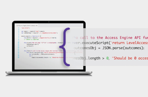 Laptop display code editor